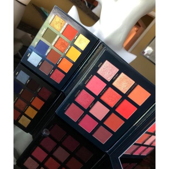 Ace Beaute Scarlet Dusk & Vintage Dawn Eyeshadow Palettes 2 Set Sunset Rainbow - Picture 4 of 12